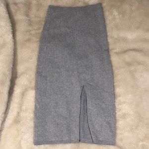 Gray midi Free People skirt